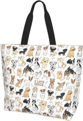 Tote Shoulder Bag Large Durable Handbag Lightweight Stylish for Daily Use-19.7x15.7x5.9 Inch