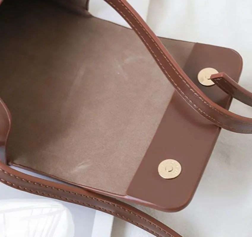 Vertical Mini Crossbody Box Bag