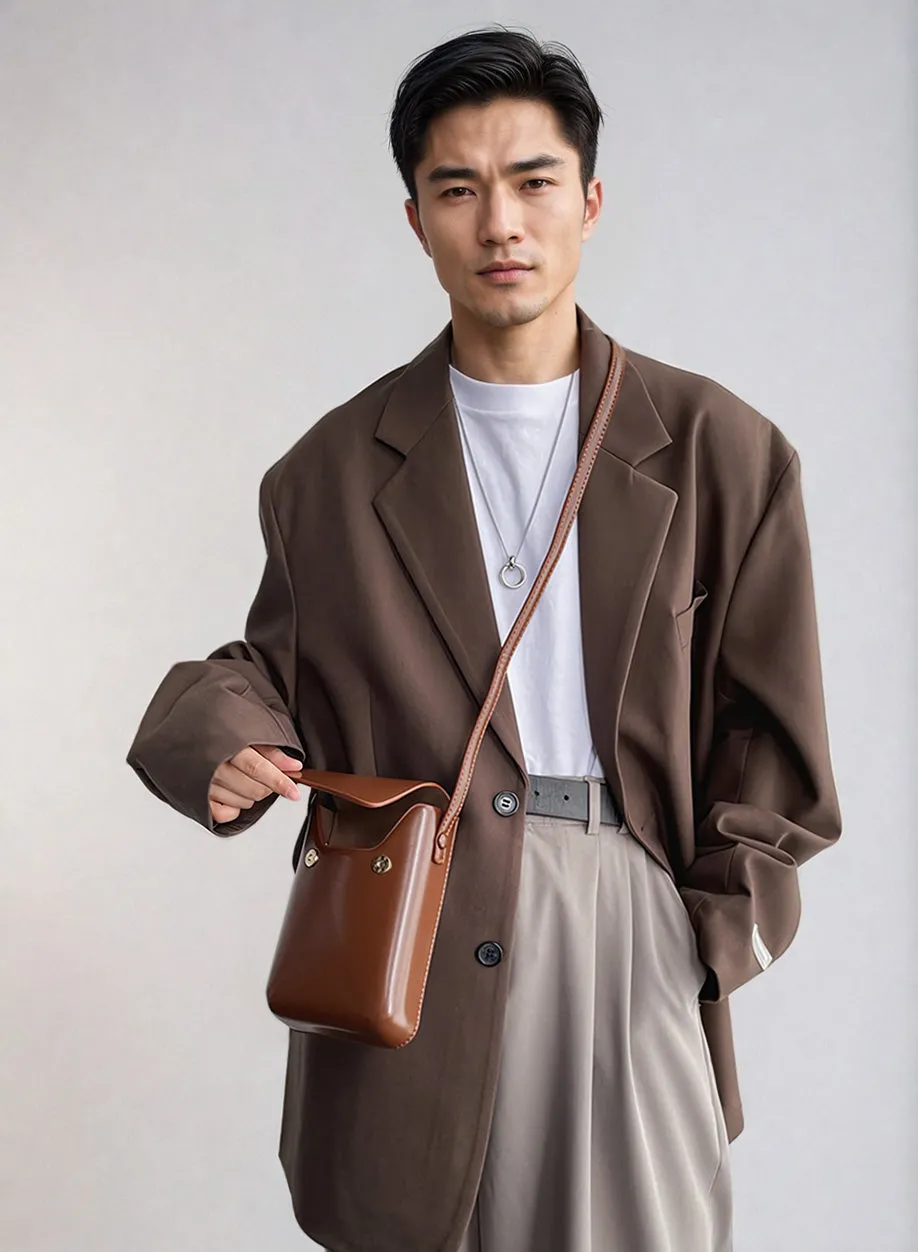 Vertical Mini Crossbody Box Bag