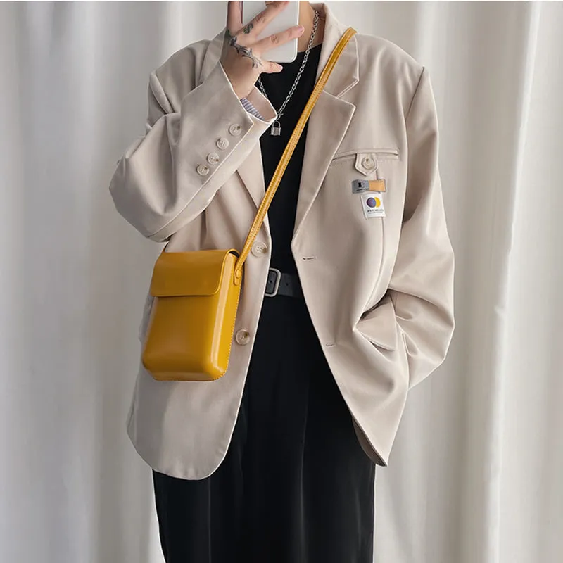 Vertical Mini Crossbody Box Bag