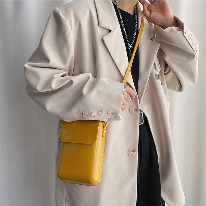Vertical Mini Crossbody Box Bag