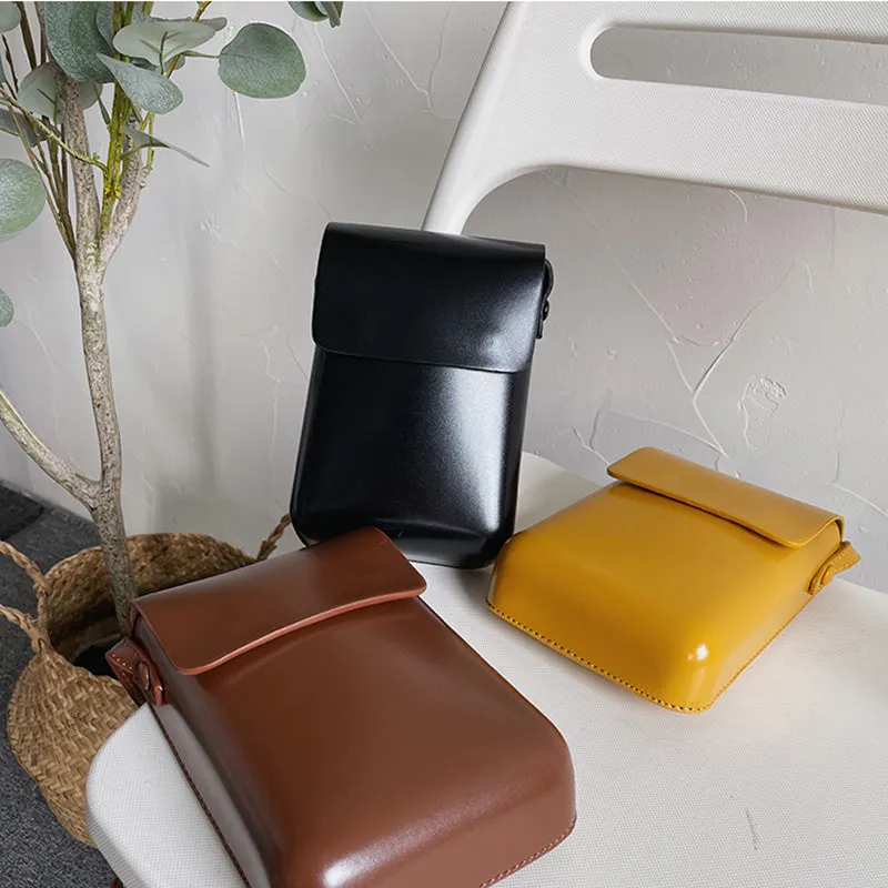 Vertical Mini Crossbody Box Bag