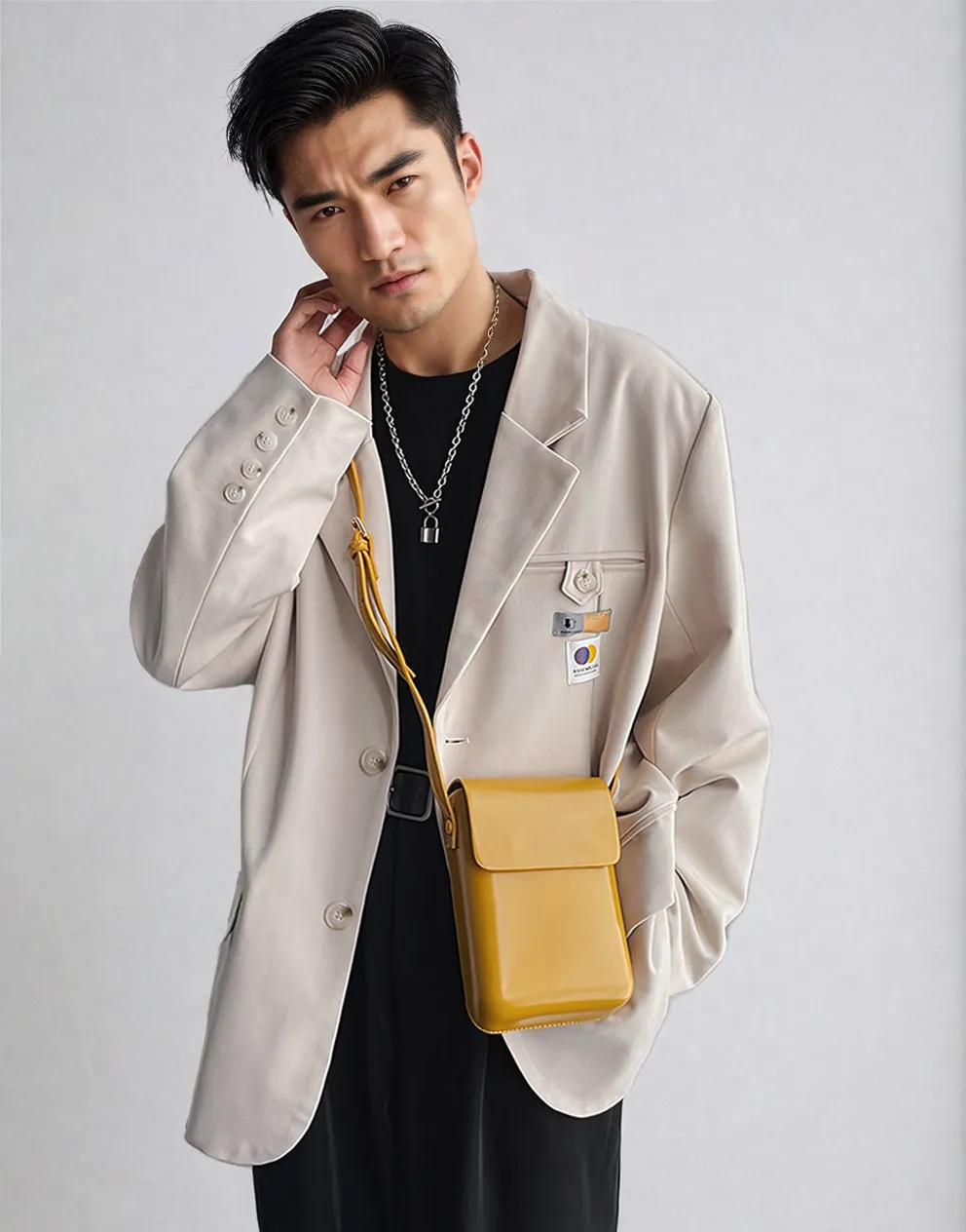 Vertical Mini Crossbody Box Bag