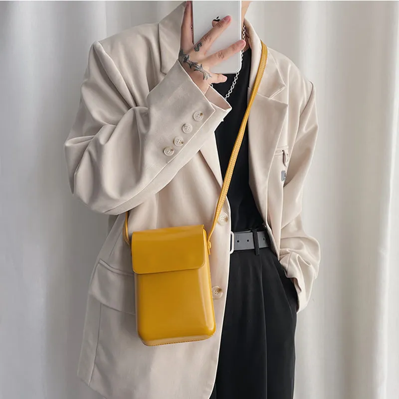 Vertical Mini Crossbody Box Bag