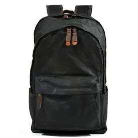 Vintage Waxed Canvas Backpack Mens