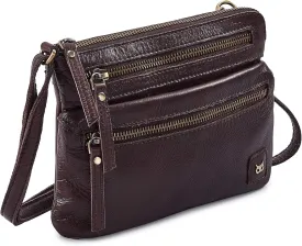 Wise Owl Accessories Small Crossbody Sling Bag Real Leather Purse for Women Crossover Trendy Shoulder Handbag