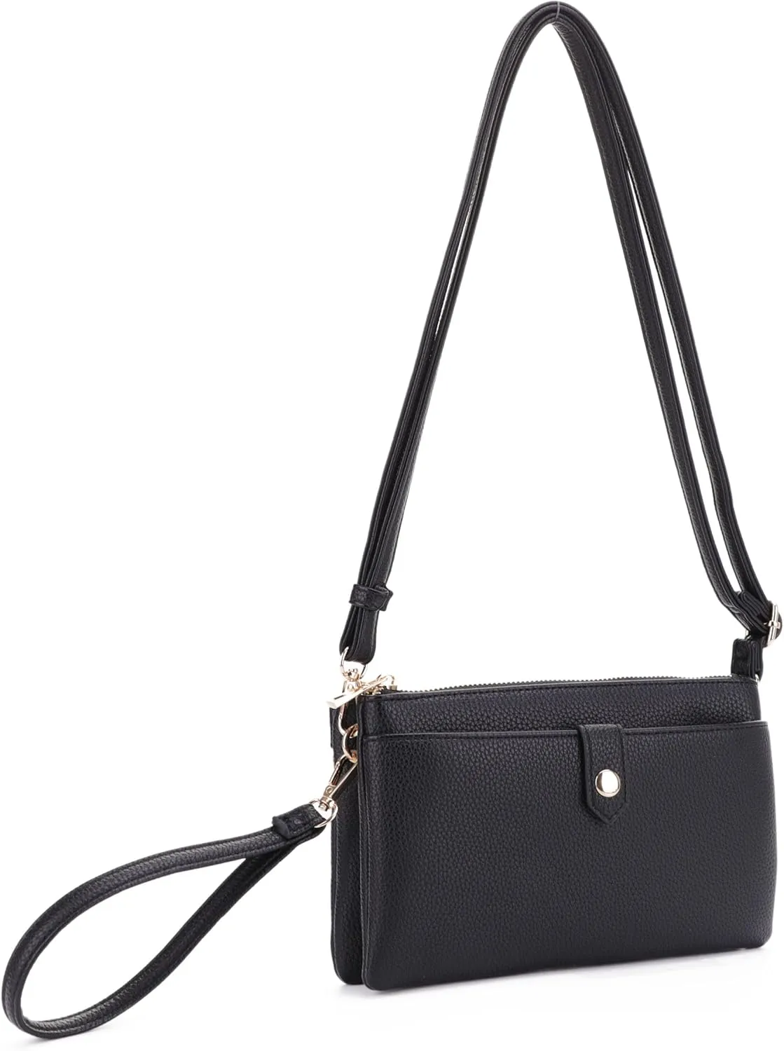 Women's Crossbody Shoulder Bag Cell Phone Purse Wallet Wristlet Clutch with Adjustable Strap and Zipper