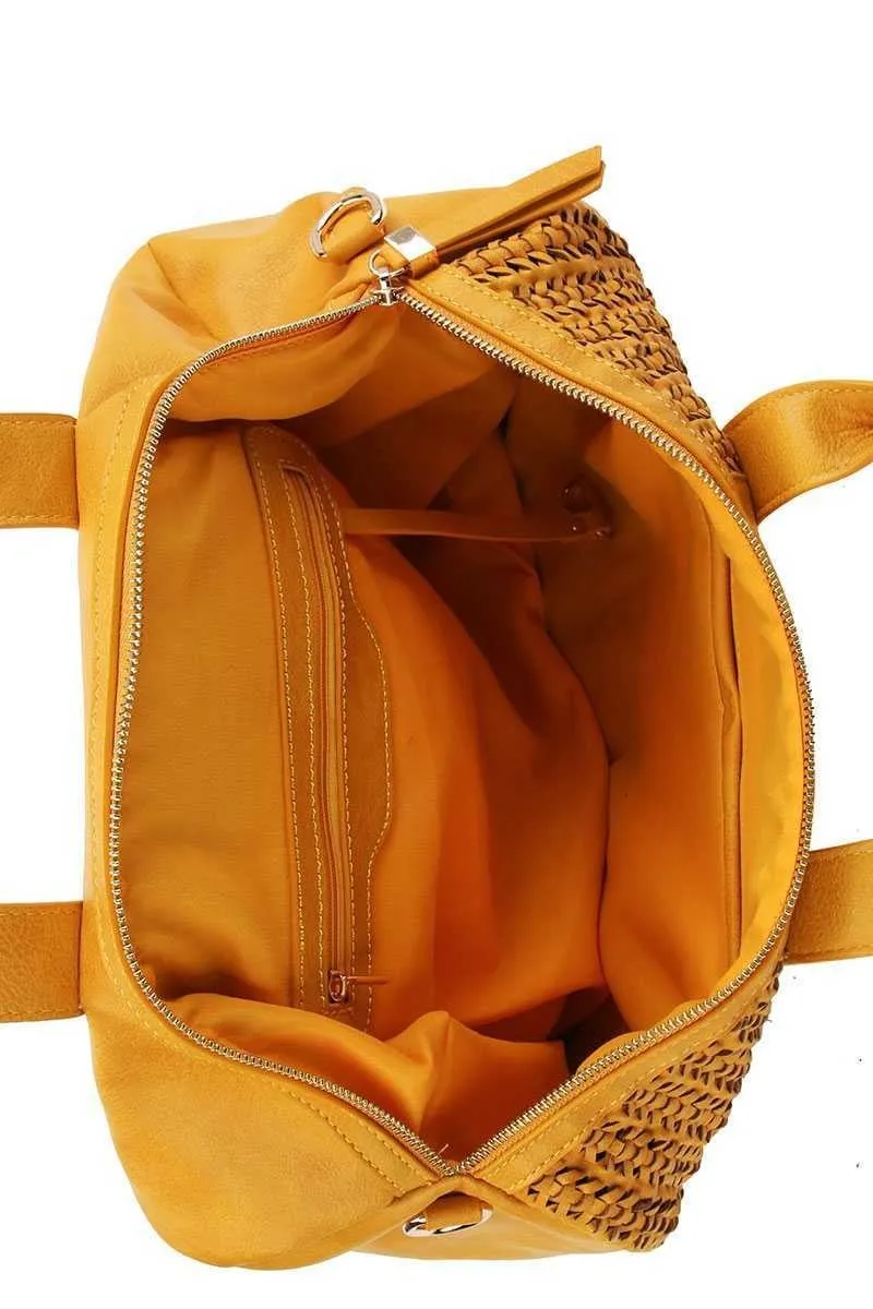 WOVEN HOBO BAG